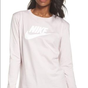 Nike pink long sleeved shirt, size small